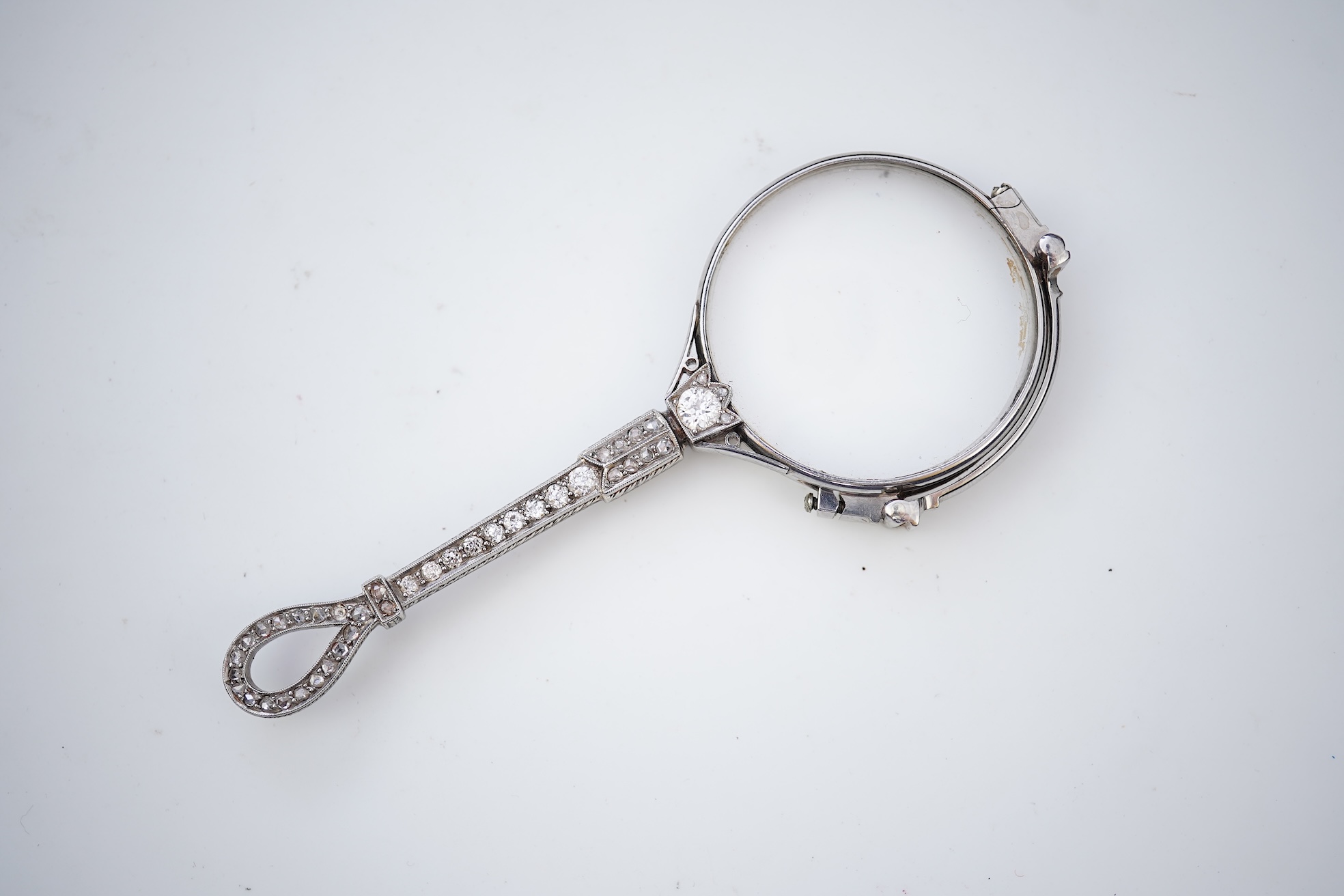 A diamond lorgnette, circa 1920